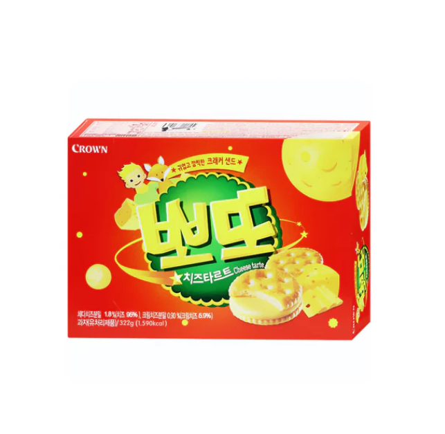 Crown Ppotto Cheese Sandwich Biscuits 322g