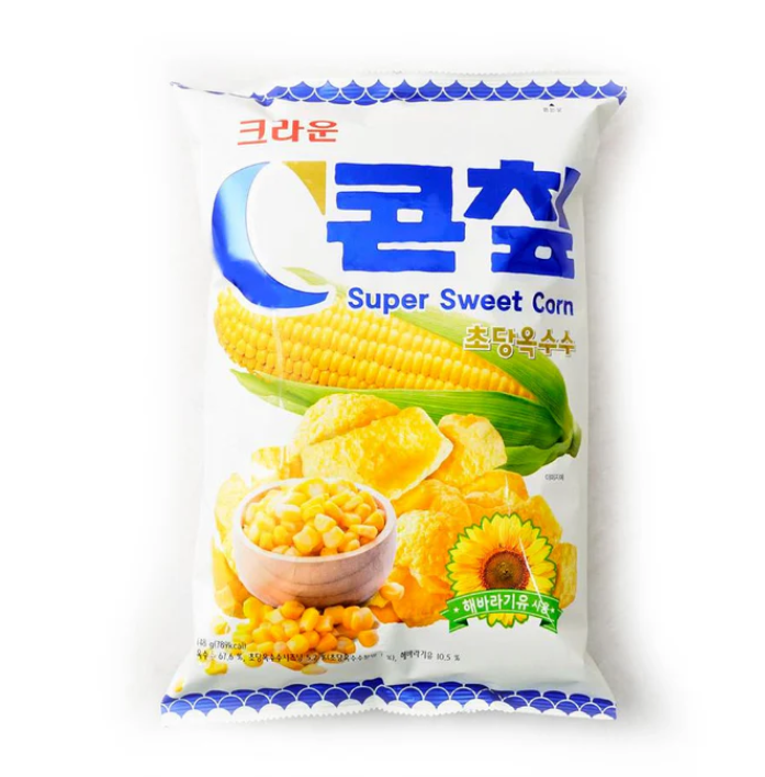Crown Corn Chips Super Sweet Corn Flavor 148g