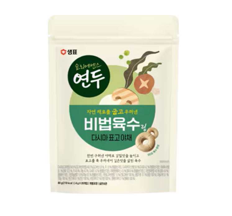 샘표) 연두 비법육수링 다시마표고야채 80G - MD : J, YoonYoung