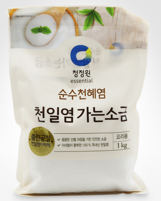 청정원 순수천혜염 천일염 가는소금 1kg