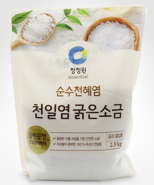 청정원 순수천혜염 천일염 굵은소금 2.5kg