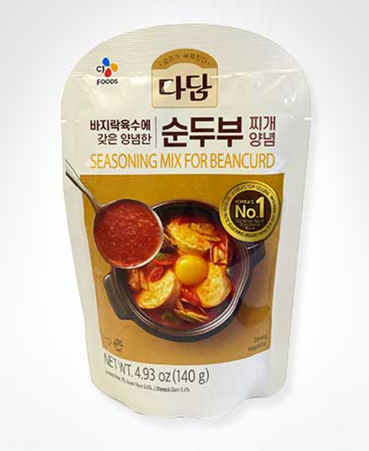CJ 다담 바지락 순두부찌개양념 140G