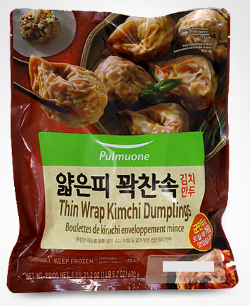 Pulmuone Thin Skin Full Filled Kimchi Vegetable Dumplings