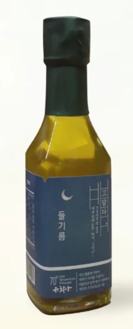 냉압착 100% 한국산 들기름 180ml