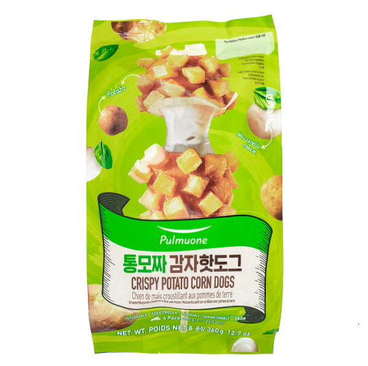 풀무원 통모짜 감자핫도그 360G
