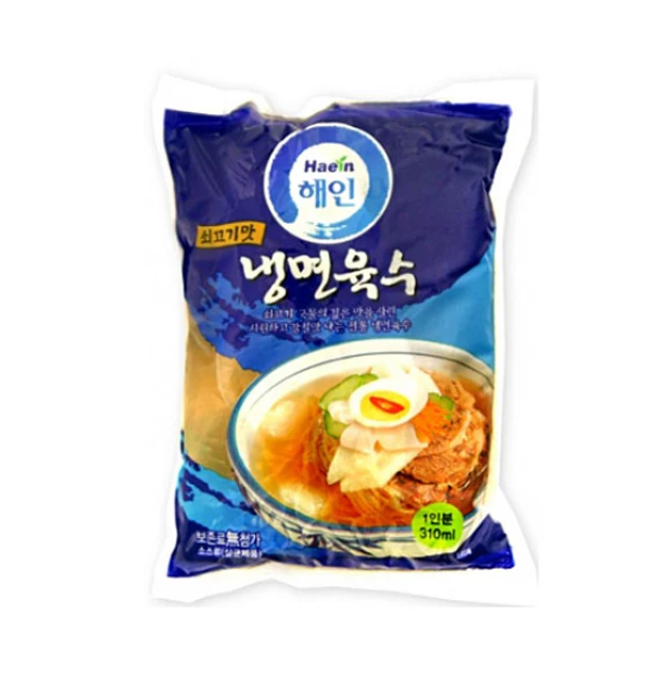 Haein Cold Noodle Broth (Beef) 5-pack (310ml per pack)