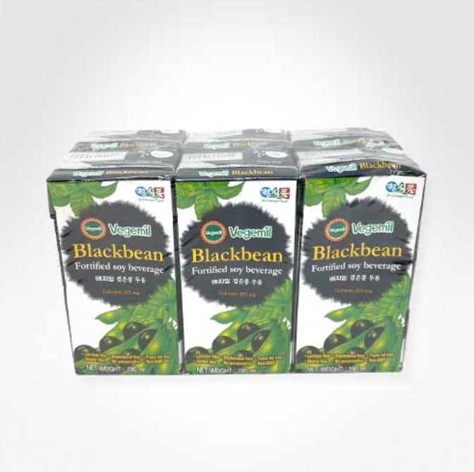 Jung Food Black Bean High-Calcium Vegemil Soy Milk 6-Pack