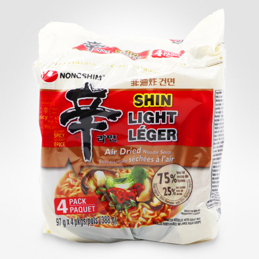 Nongshim Shin Ramyun Non-Fried Noodles Multi-Pack (97G × 4)