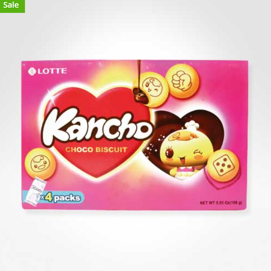 Lotte Kancho Chocolate-Filled Biscuits Large 168G