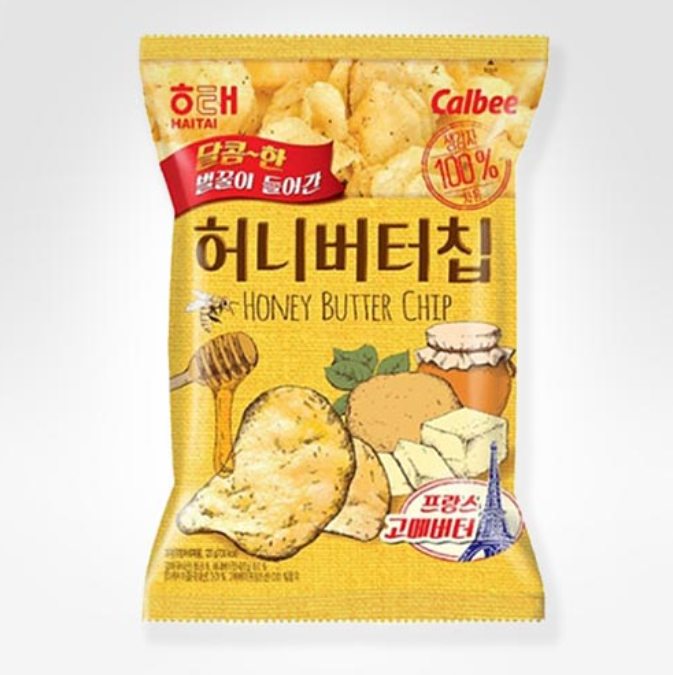 Haitai Honey Butter Chip 100G
