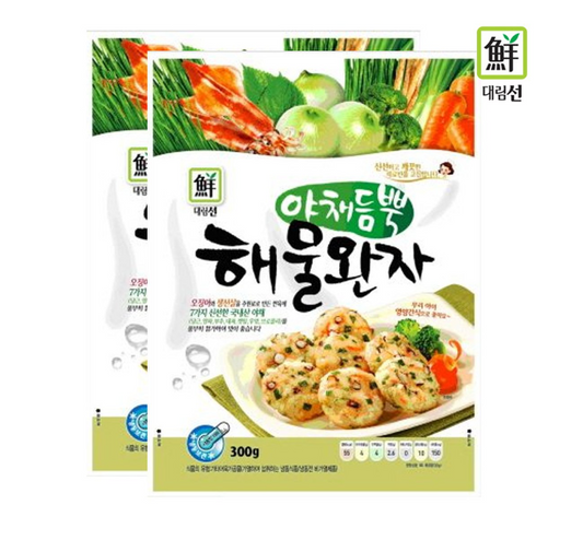 Daerim Seafood &amp; Veggie Meatballs (Value Pack) 300g × 2
