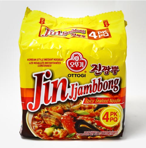 Ottogi Jin Jjambbong Multi Pack 130G x 4