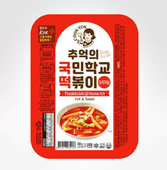 (에스제이코레) 추억의 국민학교 떡볶이 오리지널 600G - MD : ML