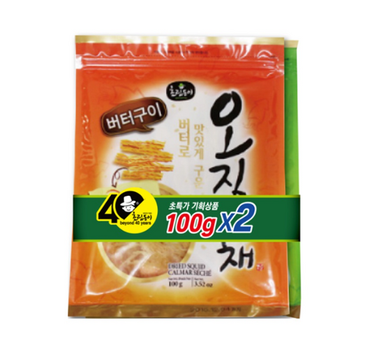 초립동이) 버터구이+맥반석오징어채(기획) 2/100G