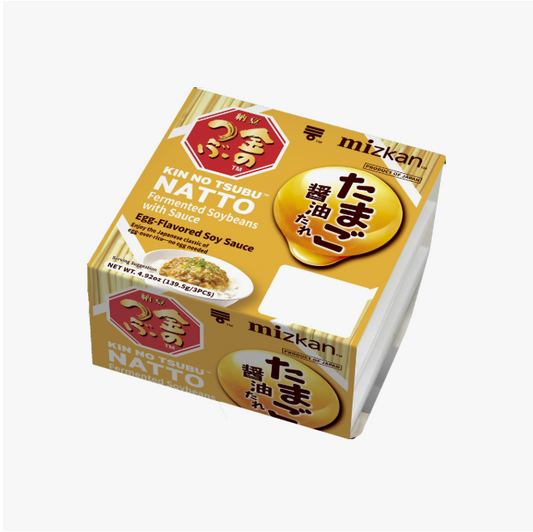 MIZKAN KIN NO TSUBU NATTO TAMAGO SHOYU 3P 4.92 OZ - 낫또, 나또