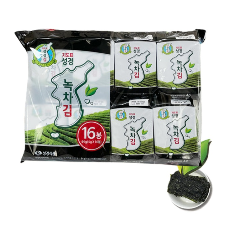 성경) 지도표 성경 녹차식탁김 16입 X 4g