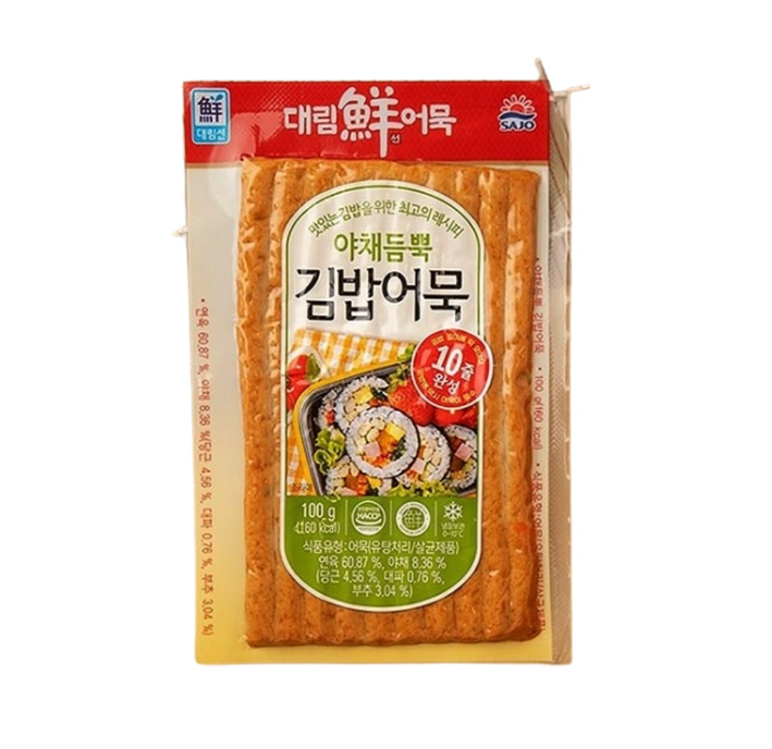 사조대림 )야채 듬뿍 김밥 어묵 100G